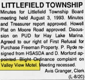 Valley View Motel (Country House) - Aug 1993 Cited For Blight (newer photo)